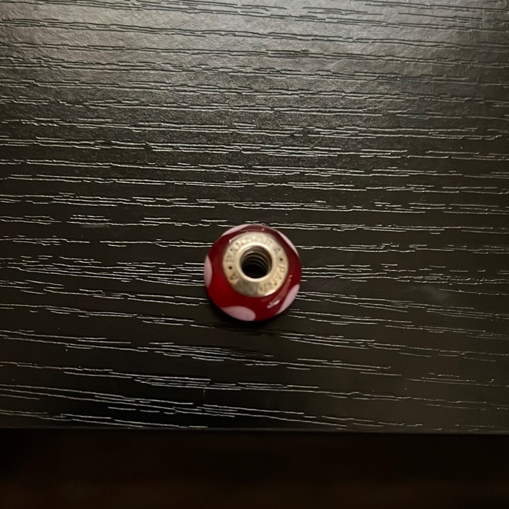 Pandora Red Glass Heart Charm